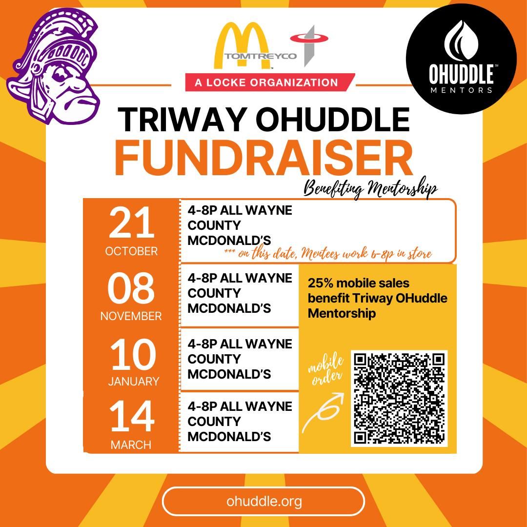 McDonald's Dine to Donate benefiting Triway OHuddle Mentorship