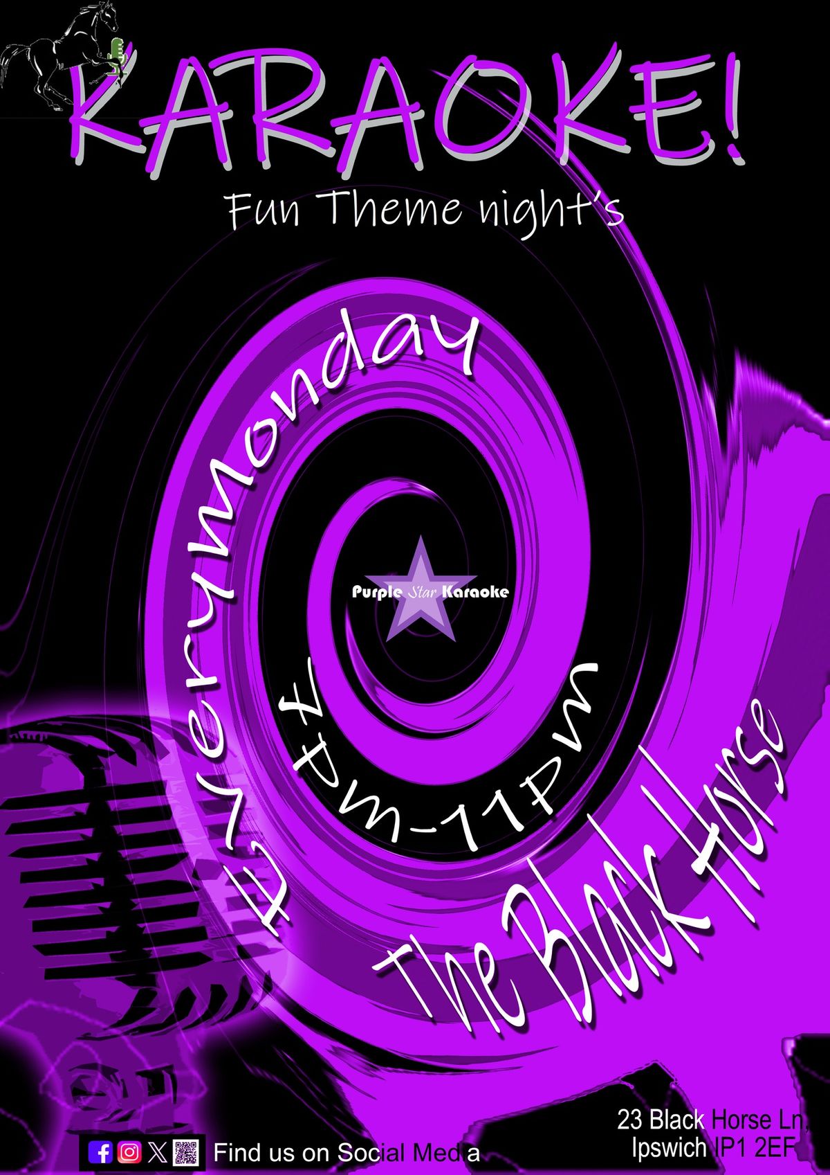  Karaoke @ The Black Horse, Ipswich (Spooky Songs)