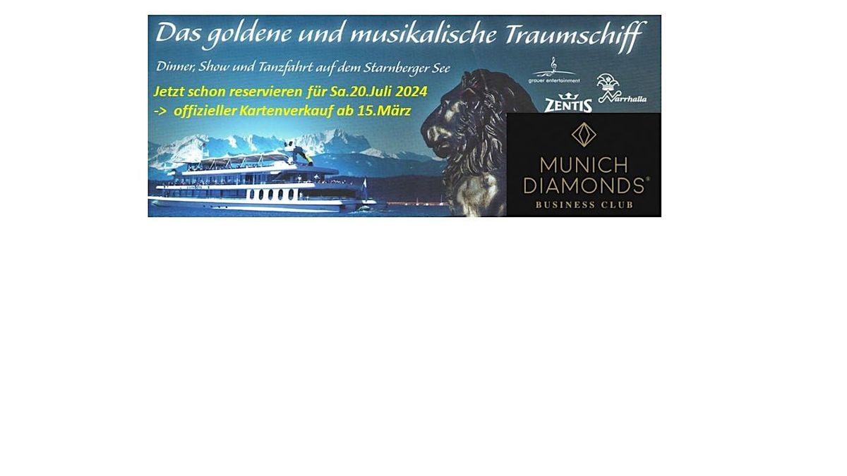 Das goldene und musikalische Traumschiff vom Starnberger See