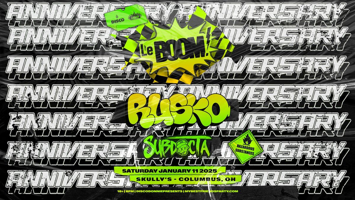 RUSKO and SUBDOCTA @ LeBOOM ANNIVERSARY 1\/11\/25 SKULLYS MUSIC-DINER