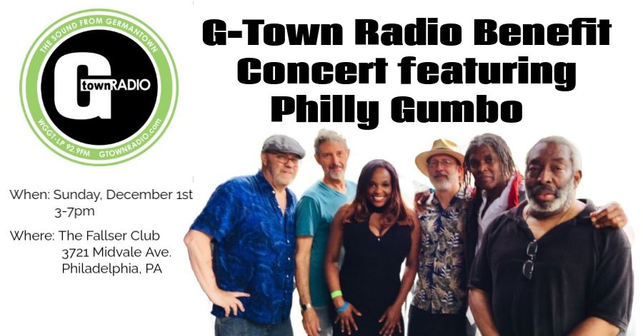 Benefit Concert for G-town Radio featuring Philly Gumbo