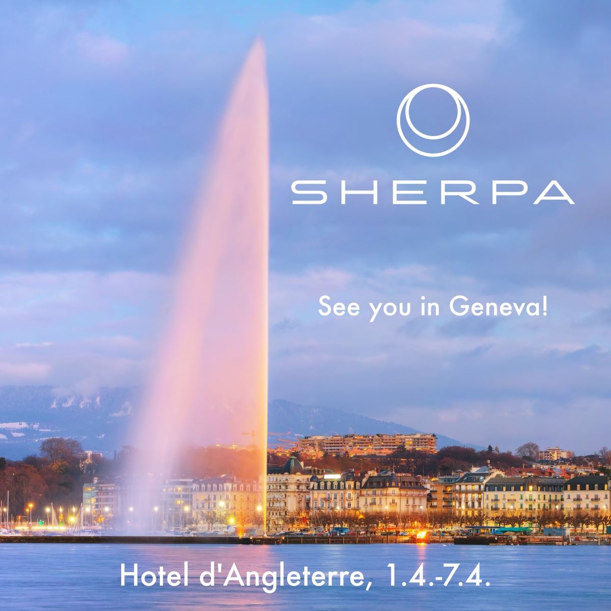 Sherpa Watches at Hotel d'Angleterre in Geneva