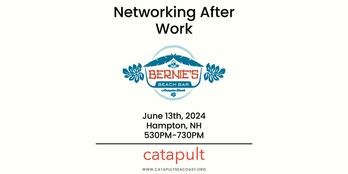 Networking After Work at Bernie's Beach Bar