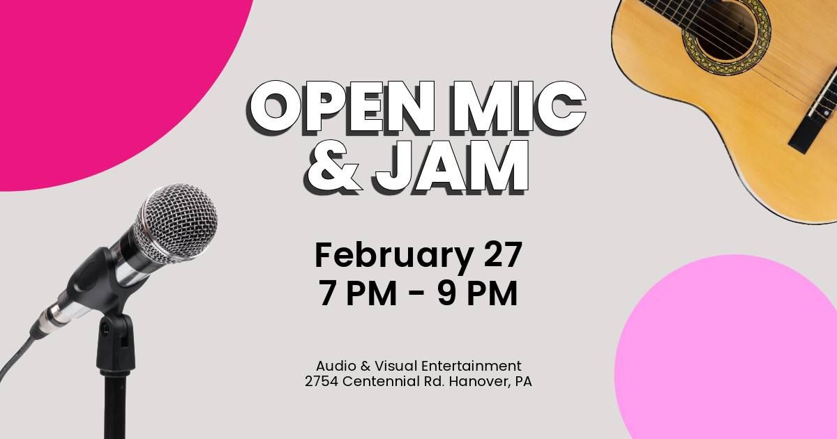 February Open Mic & Jam Session I Feb 27