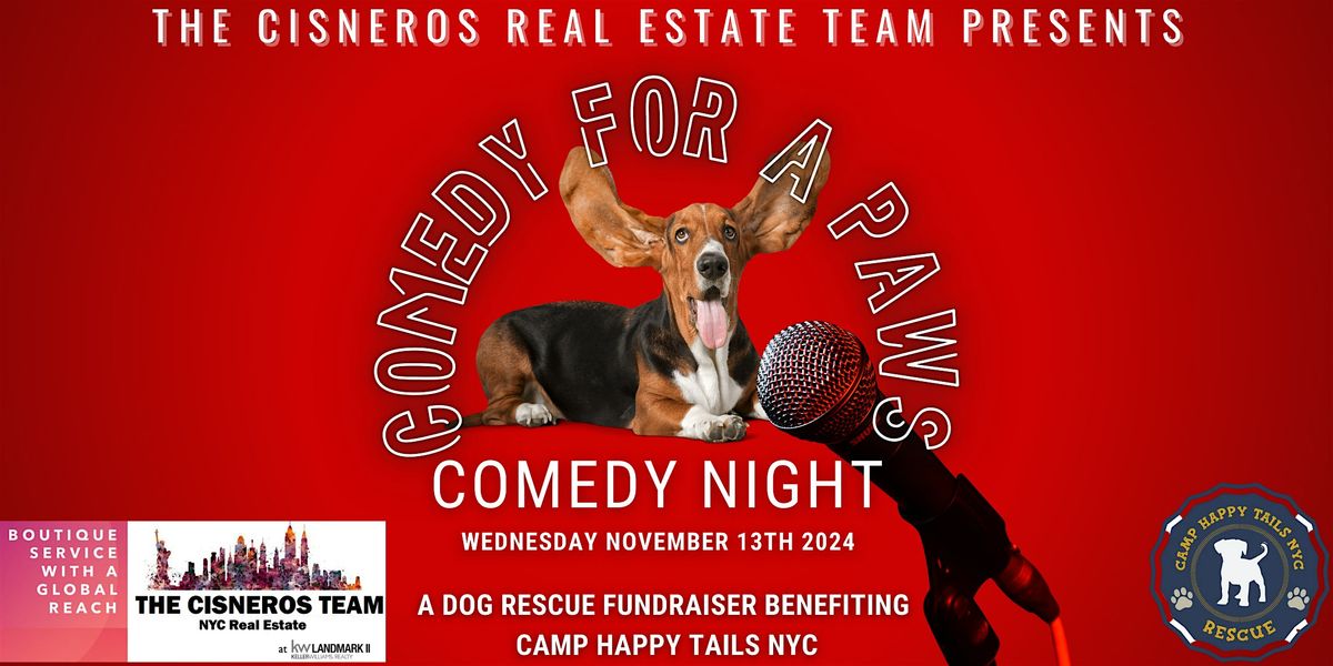 COMEDY FOR A PAWS FUNDRAISING EVENT