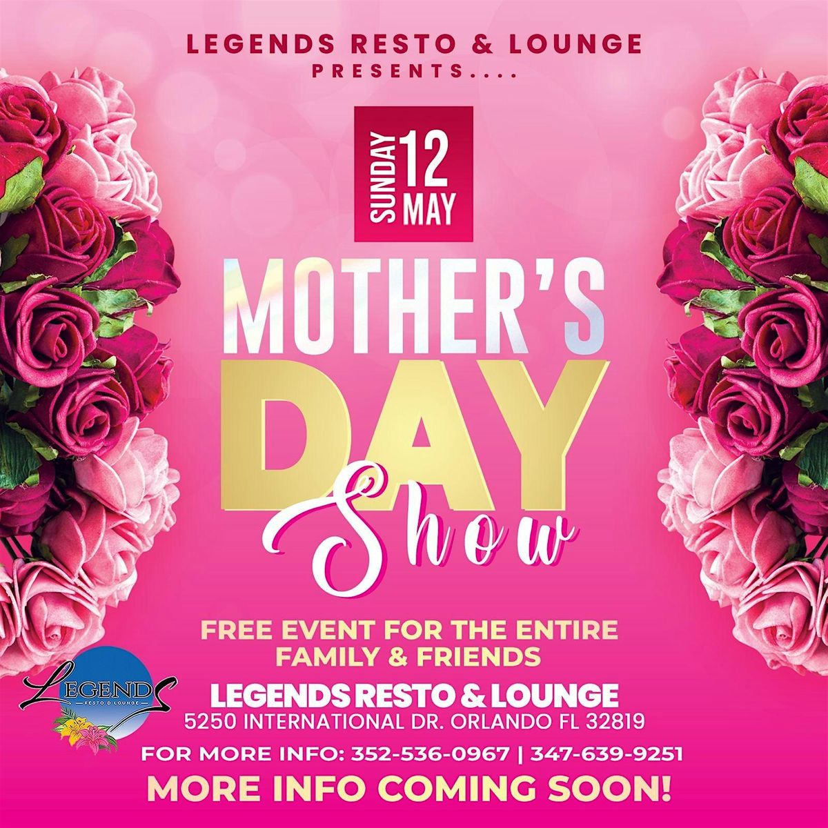 Mothers Day Show by Legends Resto & Lounge