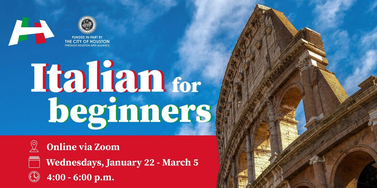 Italian for Beginners - A1S1 (Online)