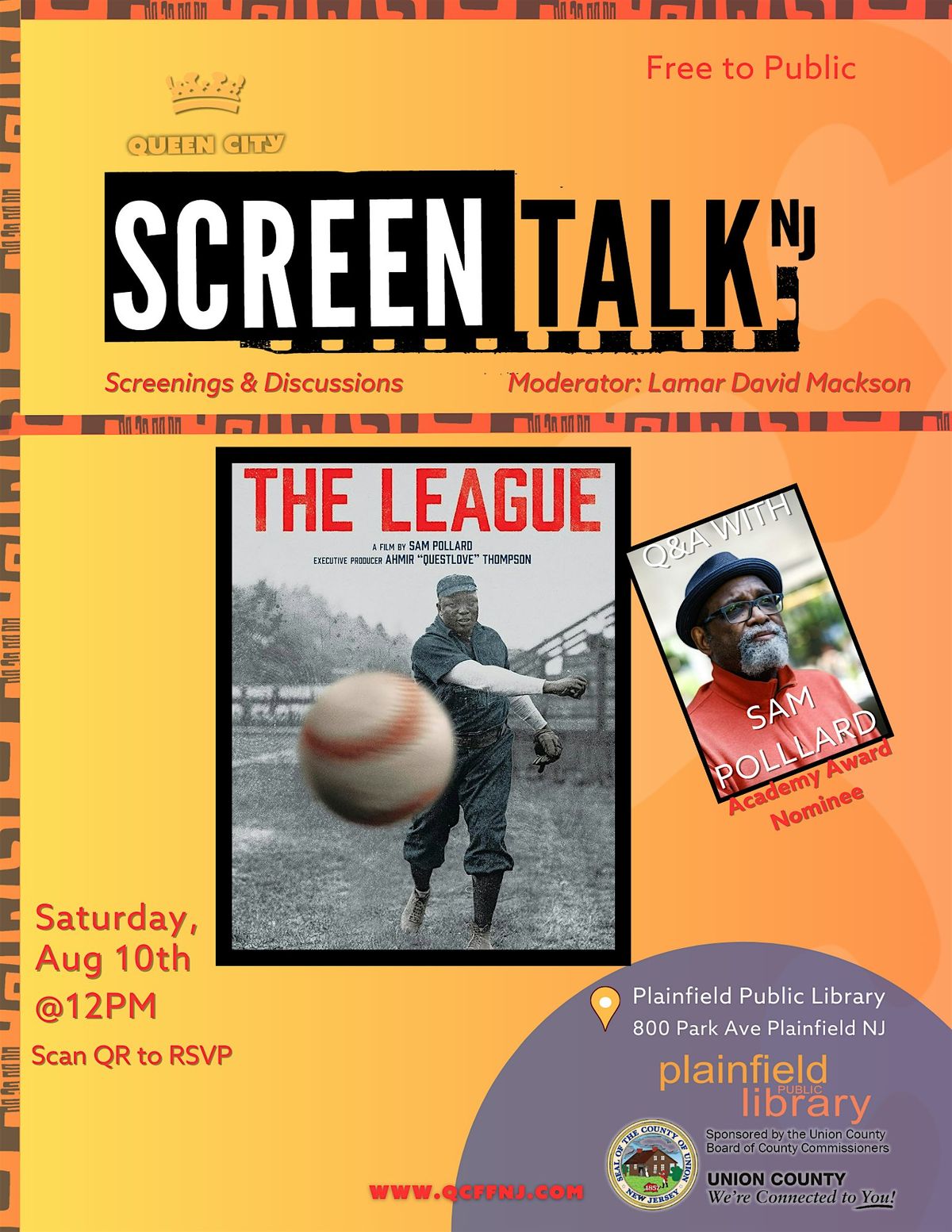 SCREENTALK NJ | THE LEAGUE by Academy Award Nominee Sam Pollard