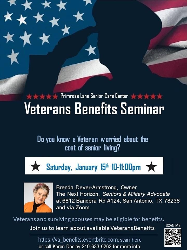 Veterans Benefits Seminar - In Person & Virtual via Zoom