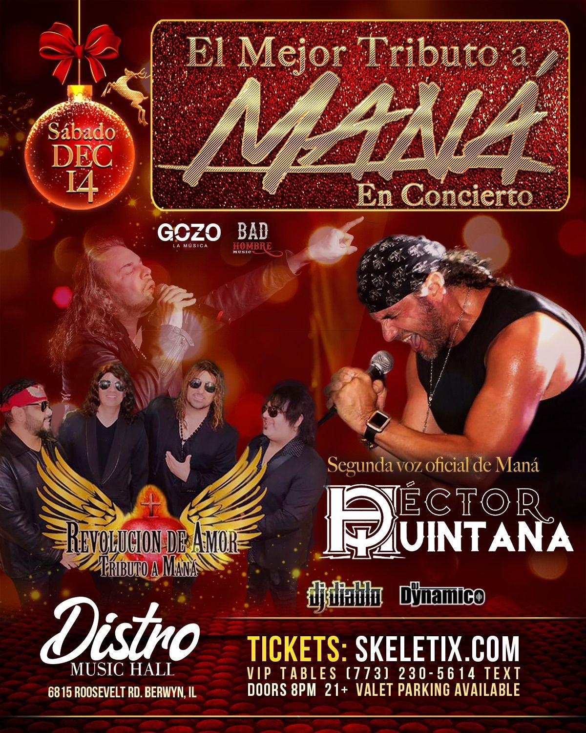 Tributo a Mana Con Revoluci\u00f3n De Amor y La Segunda Voz de Mana H\u00e9ctor Quintana.