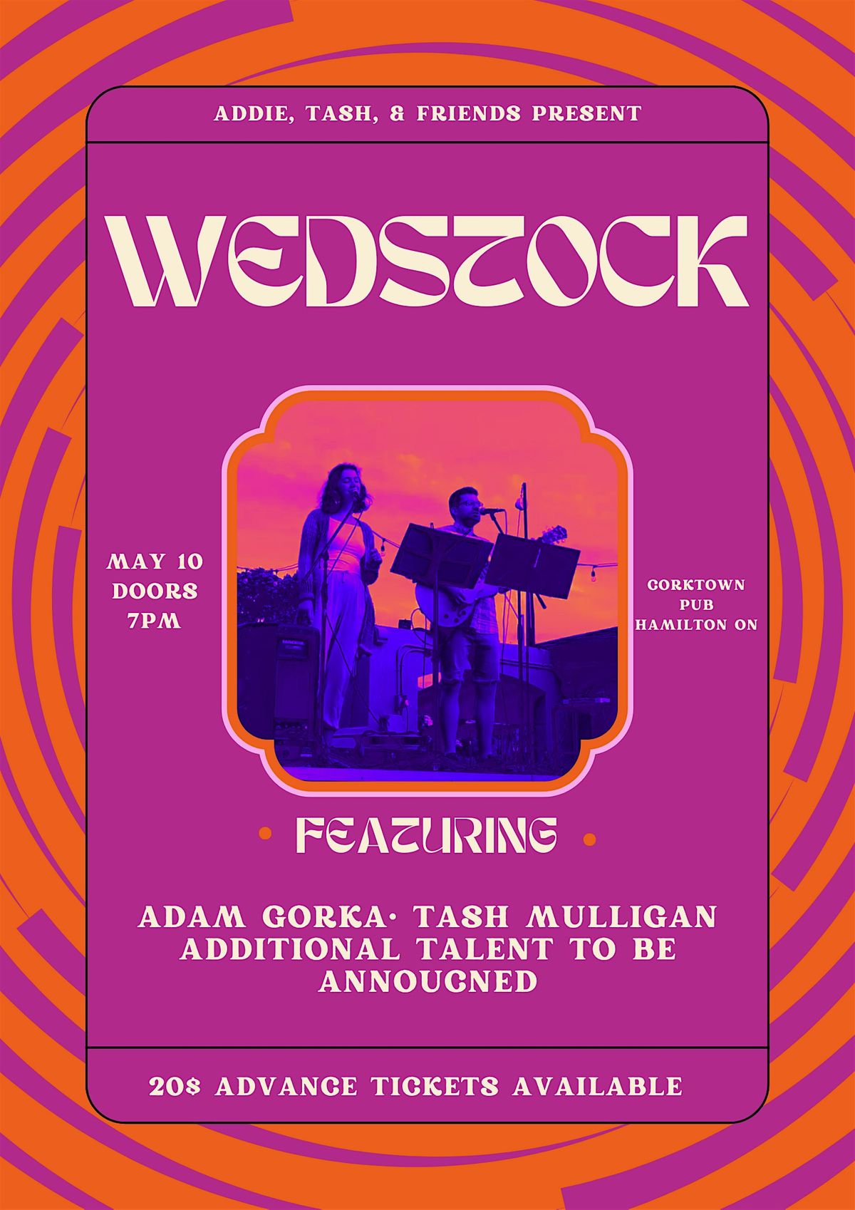 Wedstock - For Adam Gorka and Tash Mulligan