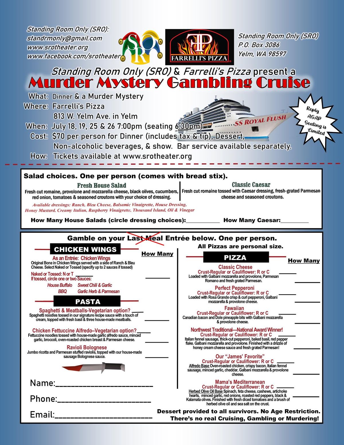 Murder Mystery Gambling Cruise