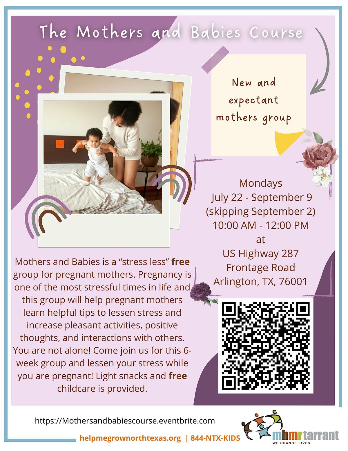 Face to Face Mothers and Babies Group - Metroplex Women's Clinic English