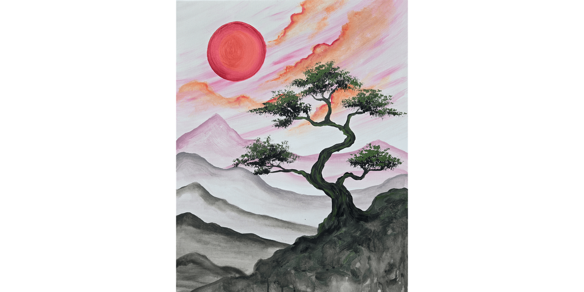 Bonsai at Dawn - Paint and Sip in Cincinnati | Classpop!\u2122