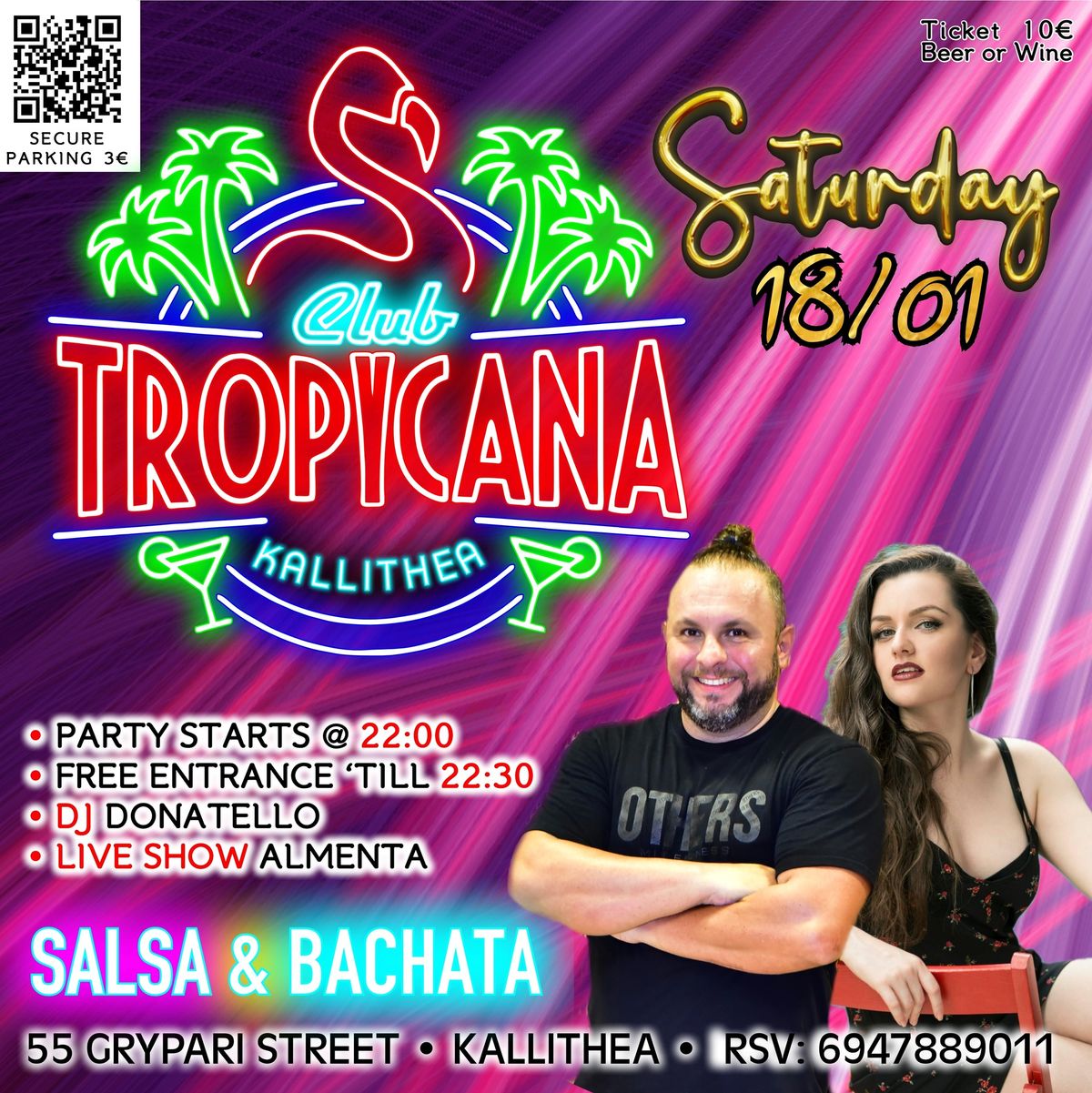 SATURDAY \u2022 Tropycana Club Kallithea Latin Live Almenta 