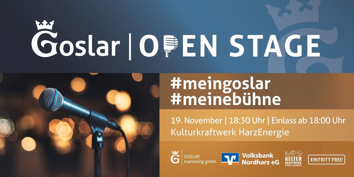 B\u00fchne frei: "Open Stage" am 19. November 2024