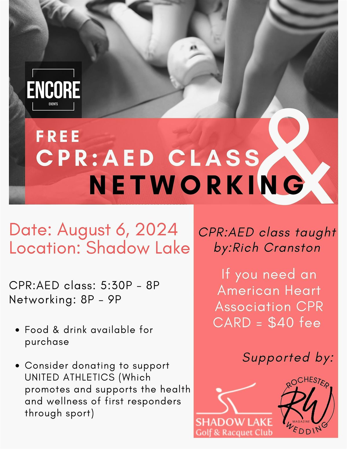 Wedding Pro CPR:AED Training and Networking
