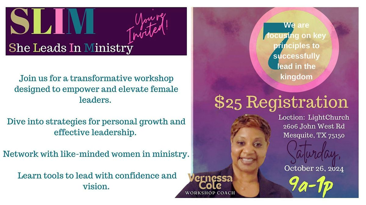 SLIM She Leads In Ministry - Women's Workshop
