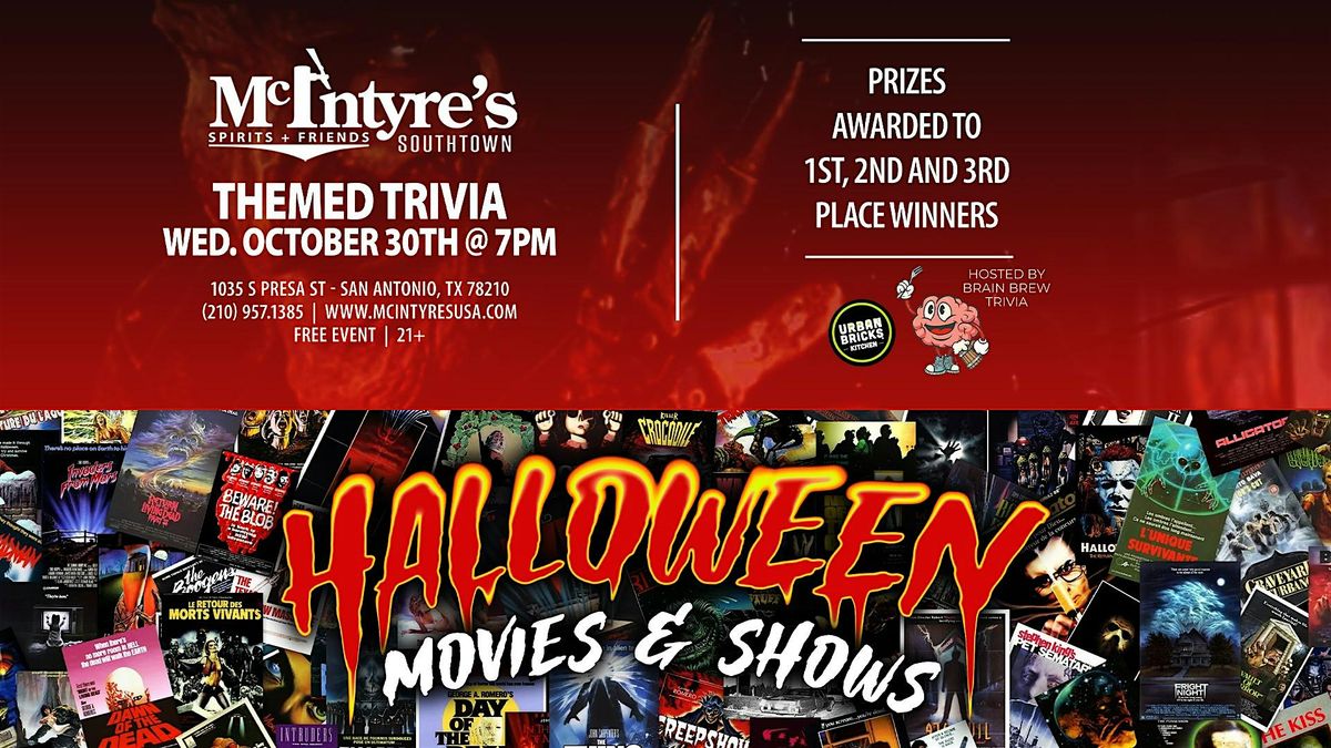 Halloween Movies and Shows Themed Trivia!