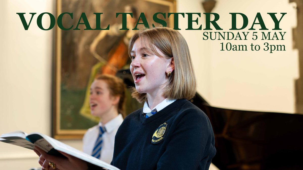 Vocal Programme Taster Day