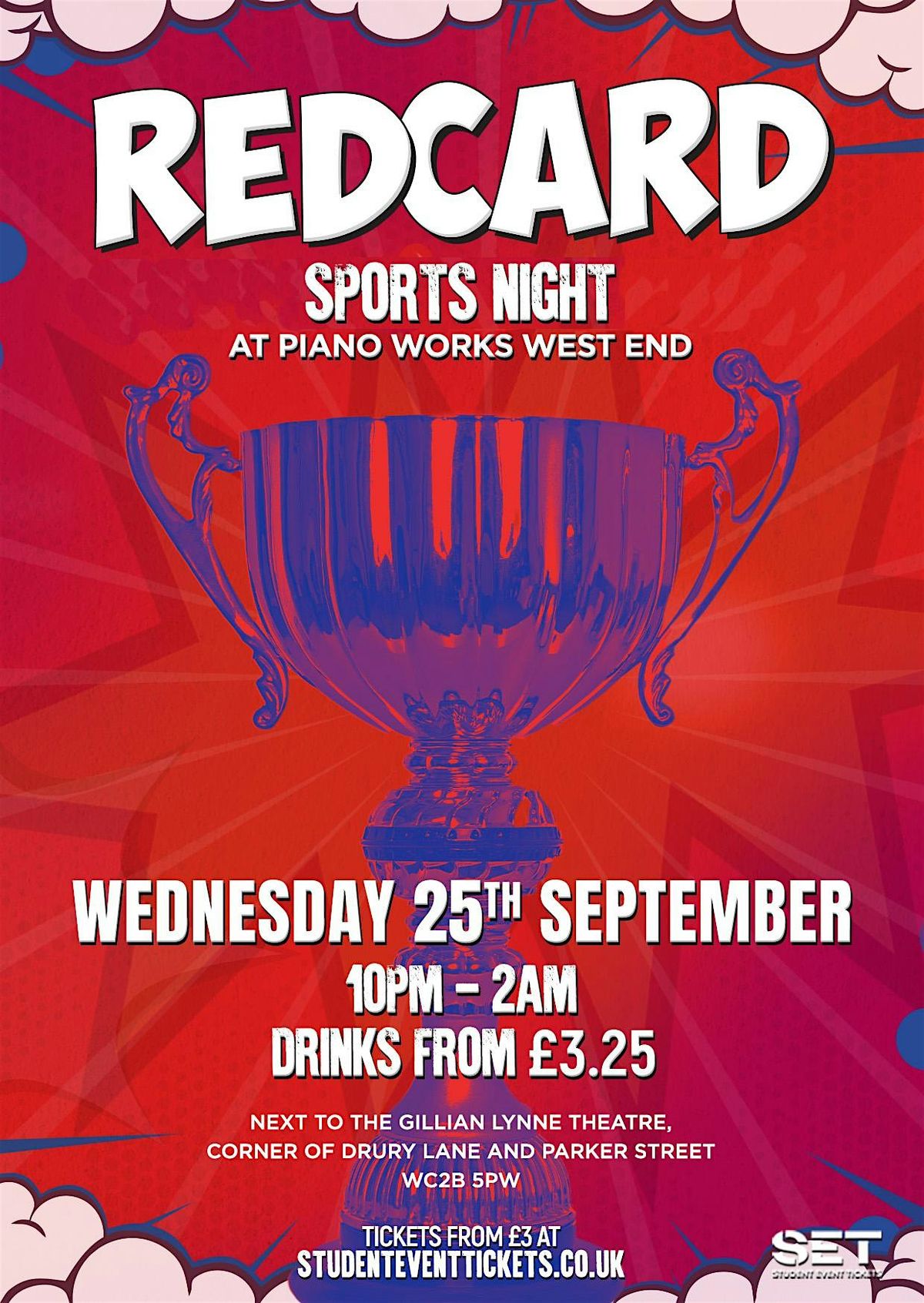 RED CARD SPORTS NIGHT - WEDNESDAY 25TH SEPTEMBER @ PIANO WORKS WEST END