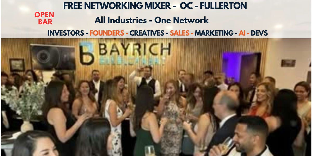 Builders & Backers Networking Mixer - OC - Office Party Edition - Open Bar