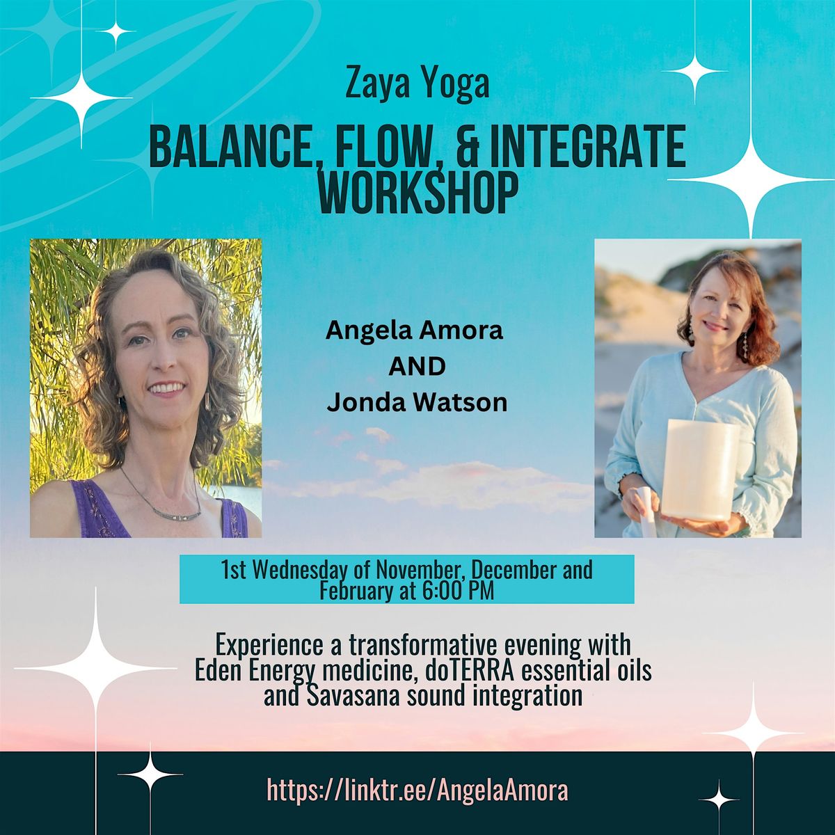 Balance, Flow & Integrate:Eden Energy Work, Essential Oils & Savasana Sound