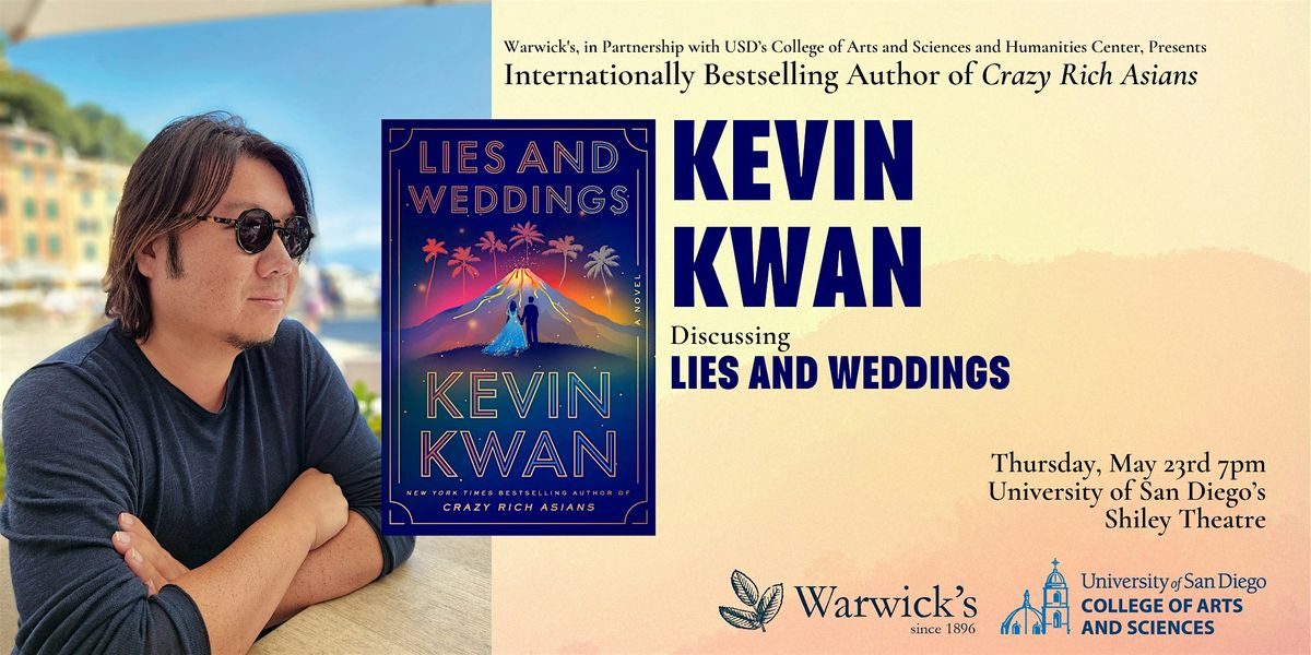 Kevin Kwan discussing LIES AND WEDDING