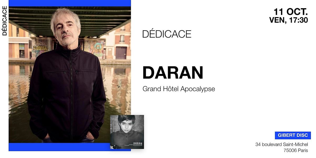 GIBERT d\u00e9dicace DARAN