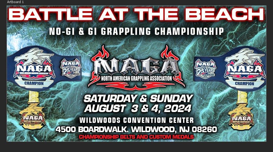 NAGA 2024 Battle at the Beach Grappling Championship (Adults & Teens 14-17)