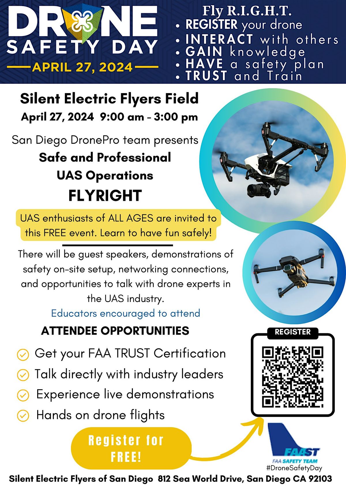 Drone Safety Day Event - San Diego FLY RIGHT Meetup