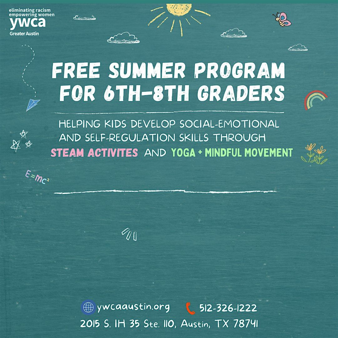 No-Cost Summer Program for 6th-8th Graders July 22 and 23