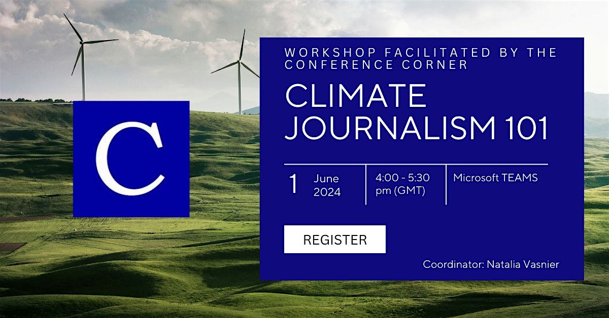 Workshop: Climate Journalism 101