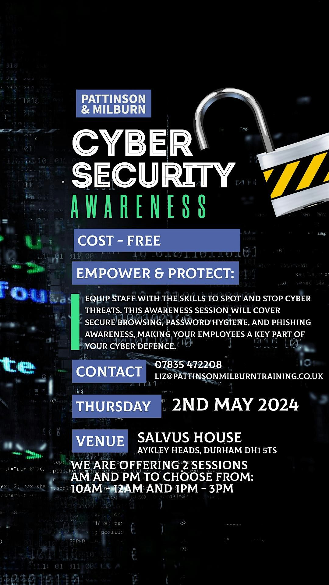 CYBER SECURITY AWARENESS - PROTECTING YOUR BUSINESS
