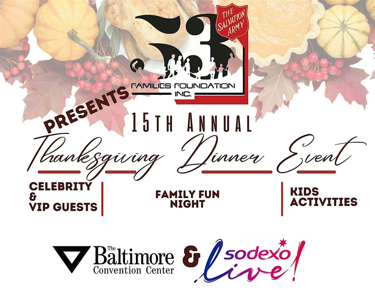 15th Annual 53 Families Thanksgiving Dinner Event