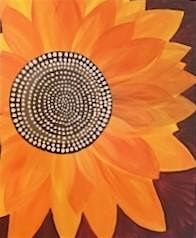 Enjoy this beautiful \u201cFall Sunflower\u201d Paint and Sip Painting event