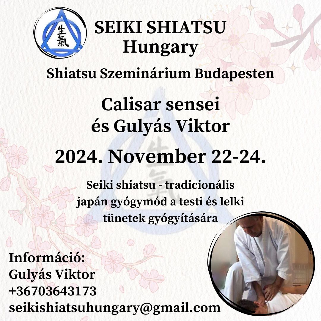 Seiki Meridian Shiatsu szemin\u00e1rium