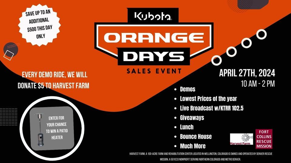 Kubota Orange Days- Fort Collins