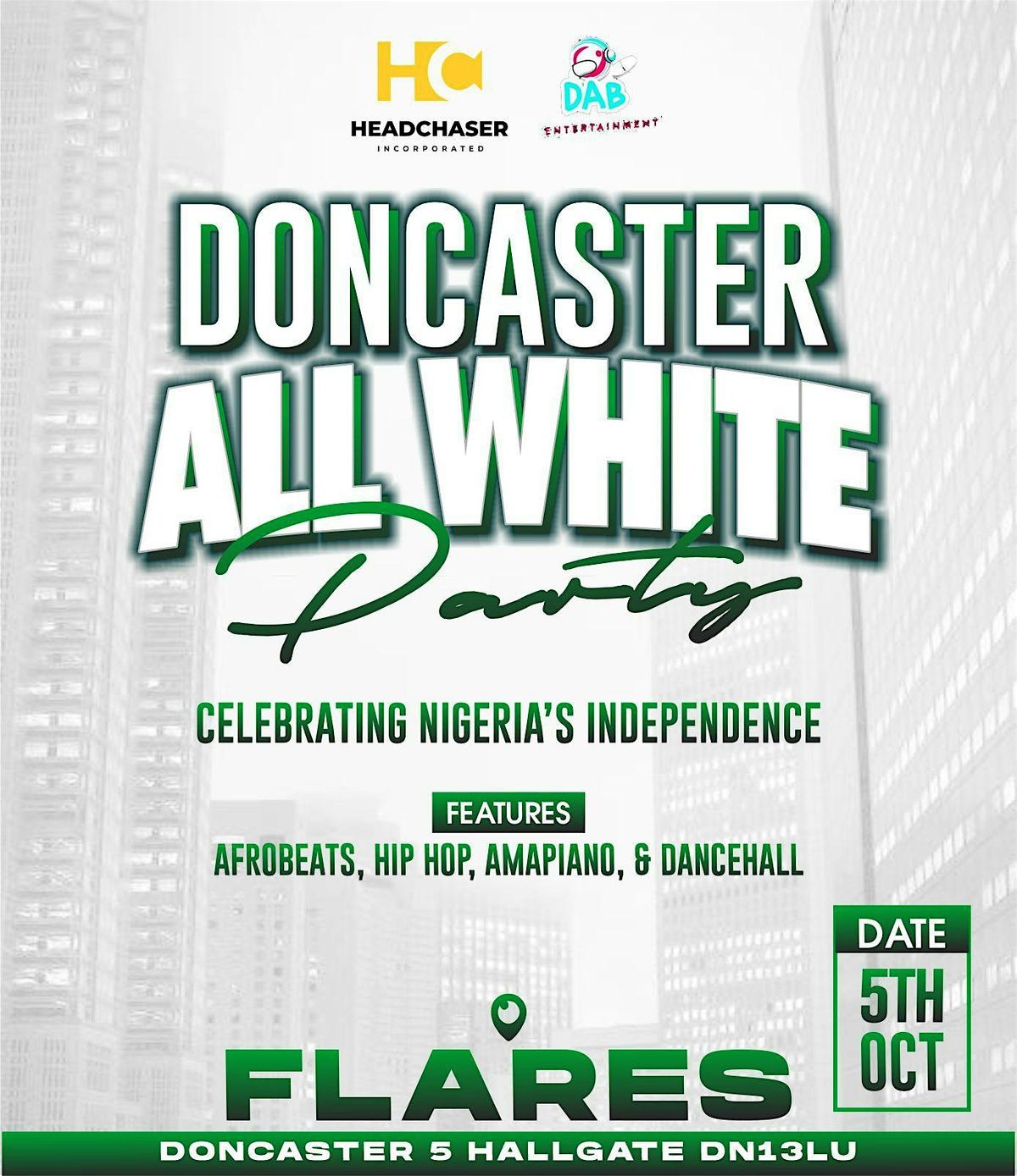 DONCASTER ALL WHITE PARTY