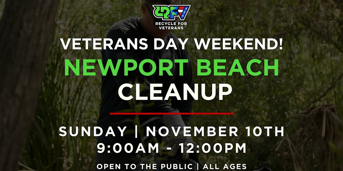 Newport Beach Cleanup on Veterans Day Weekend!