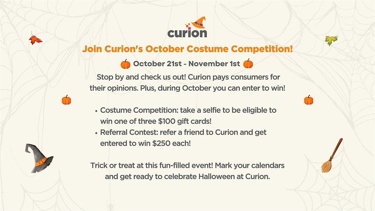 Join Curion's October Costume Competition!