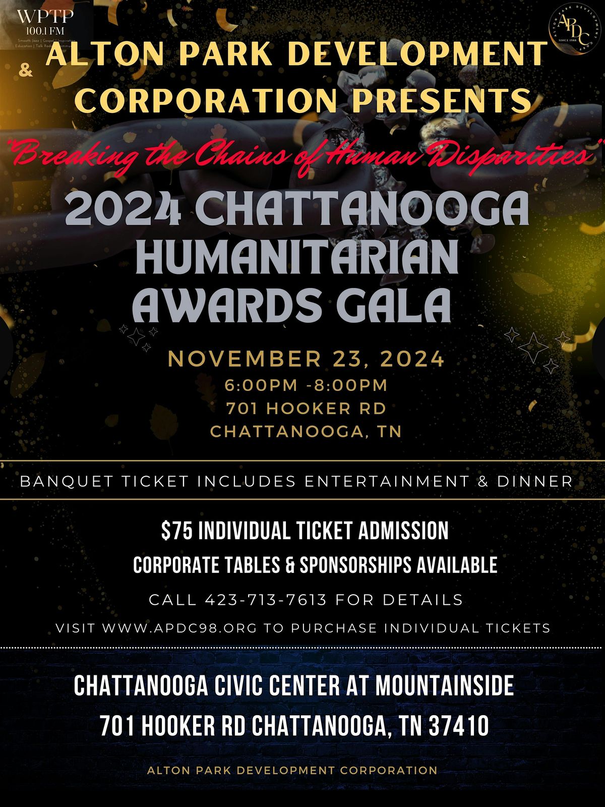 2024 Annual Chattanooga Humanitarian Awards Banquet