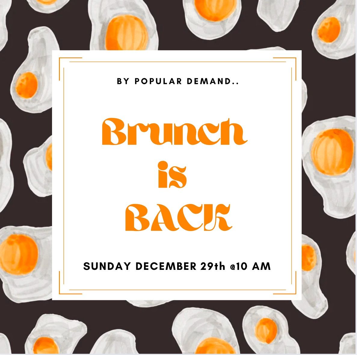 Brunch is Back at Urban Tap!