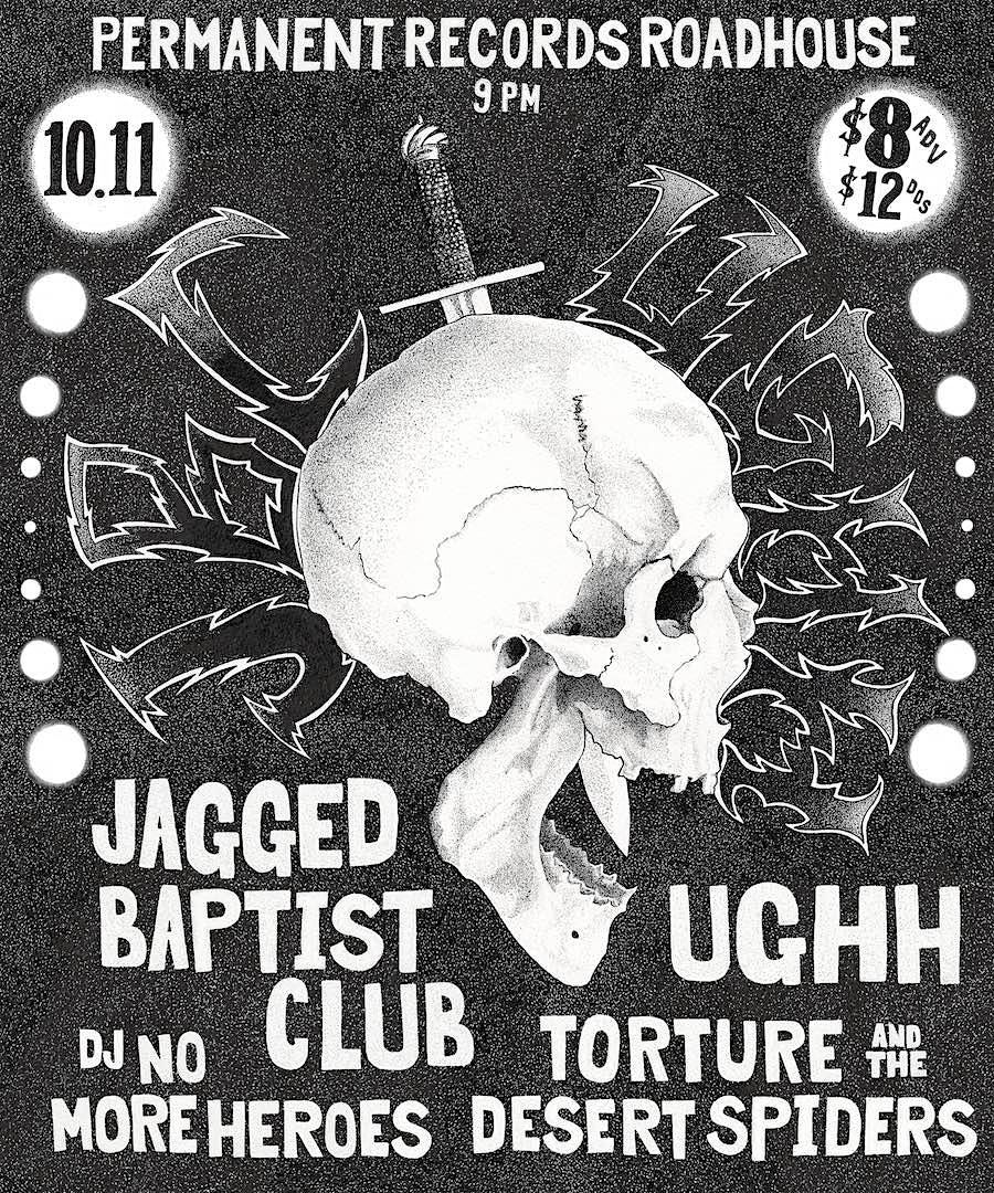 Jagged Baptist Club, UGHH, Torture and the Desert Spiders