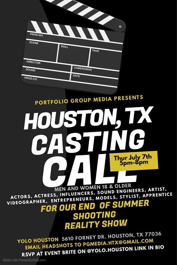 CASTING CALL FOR END OF SUMMER SHOOTING