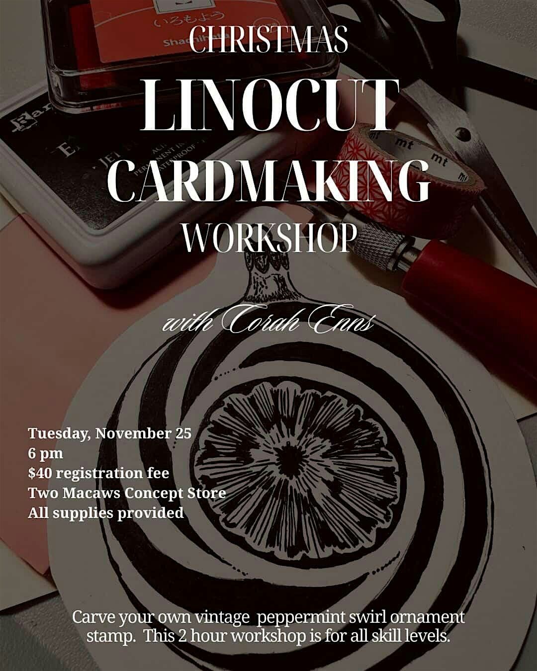 Linocut Christmas Card Workshop