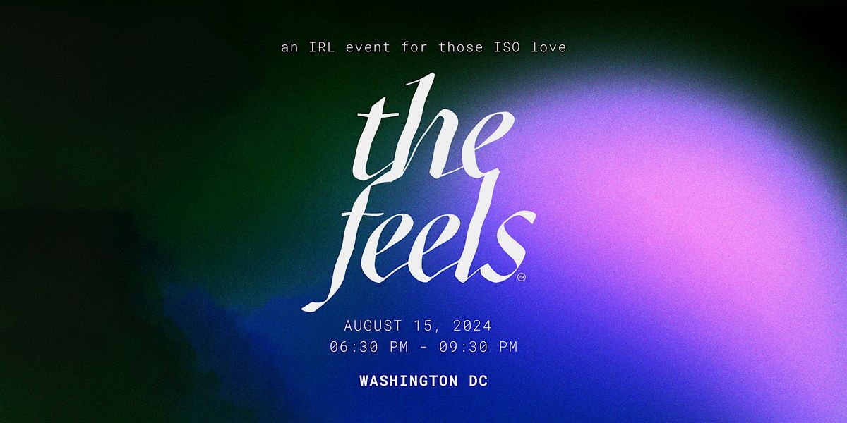 The Feels DC ed 11: a mindful singles dating event in Washington DC