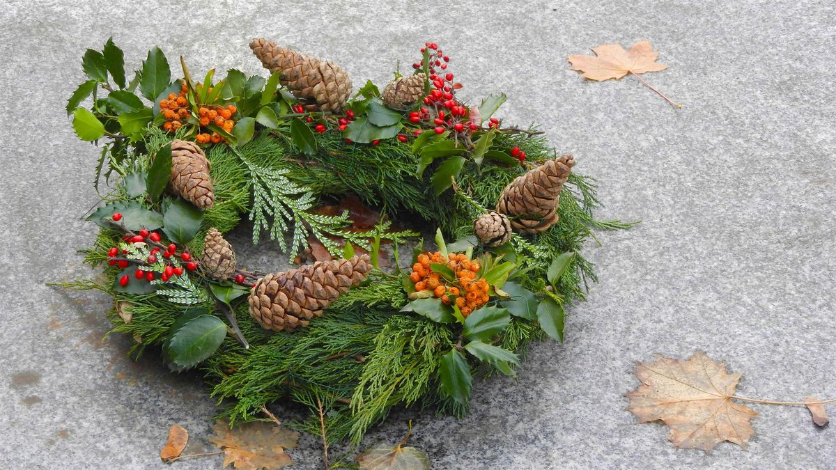 Christmas crafting - wreath making