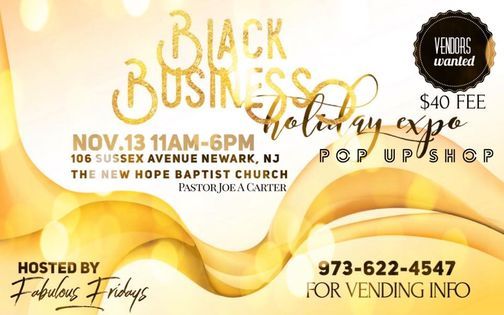 Black Business Holiday Expo Pop Up Shop