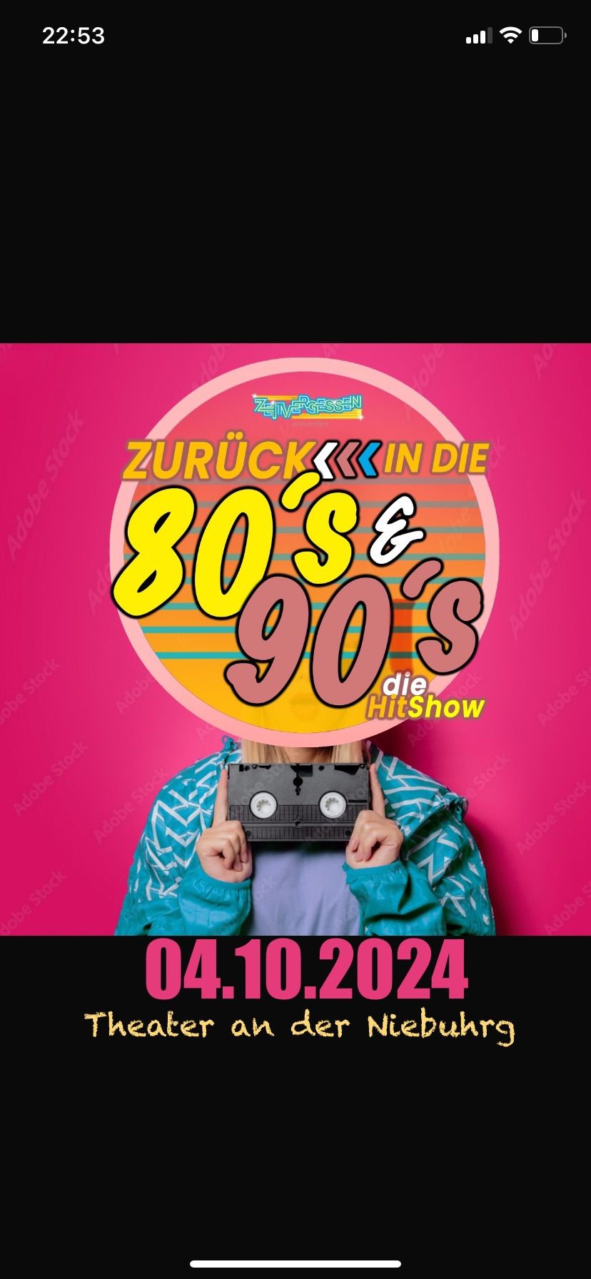 Zur\u00fcck in die 80s & 90s - die HitShow